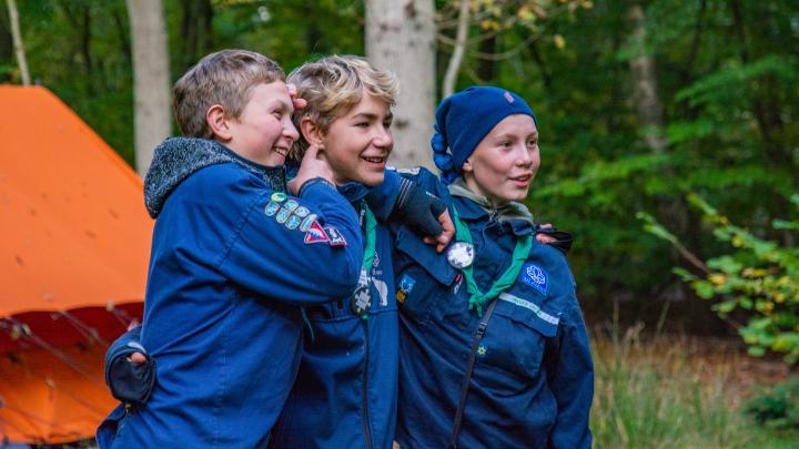 Juniorspejdere på PUF kursus